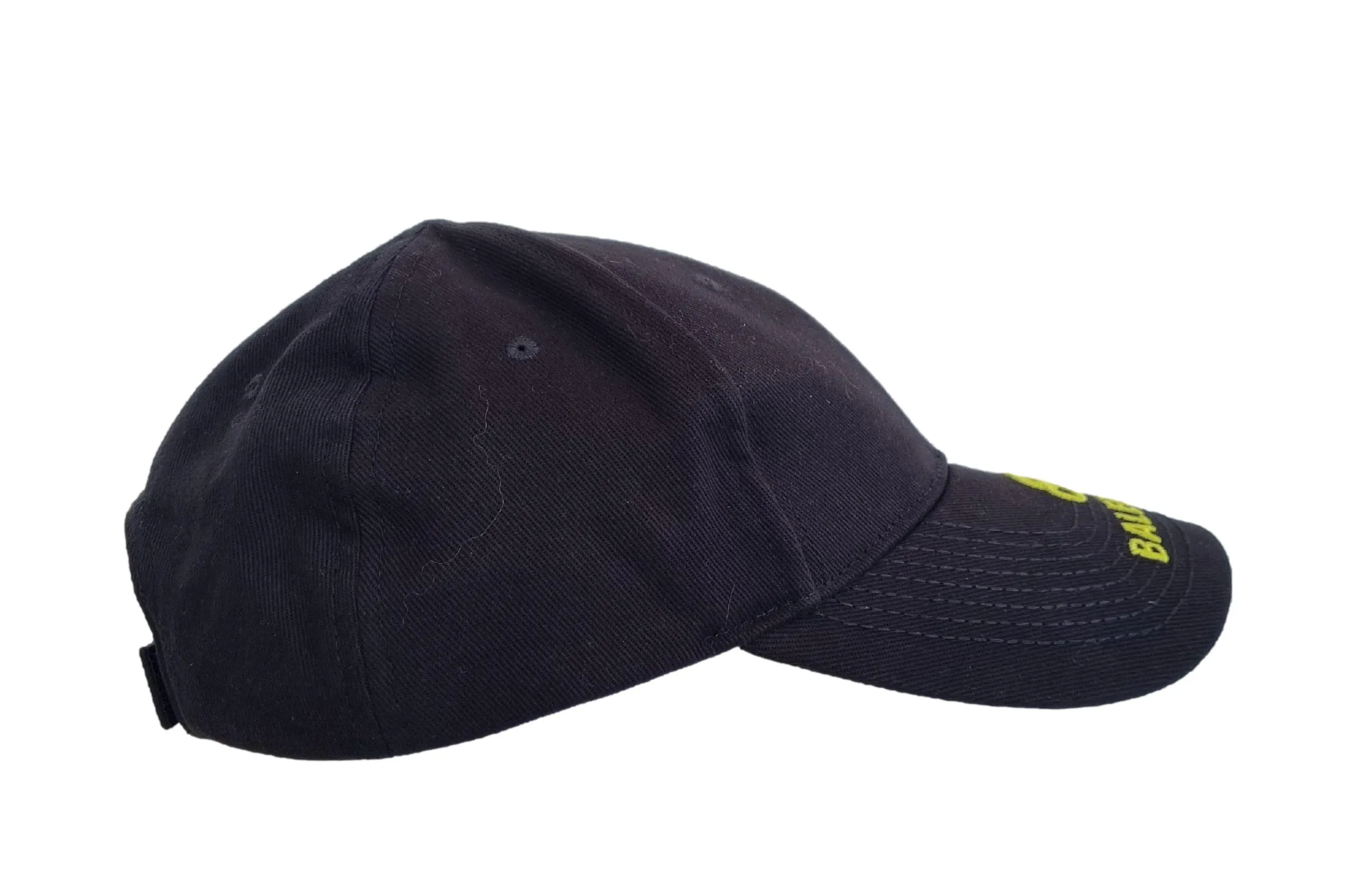 Gorra de béisbol Balenciaga BB para hombre talla L negro amarillo