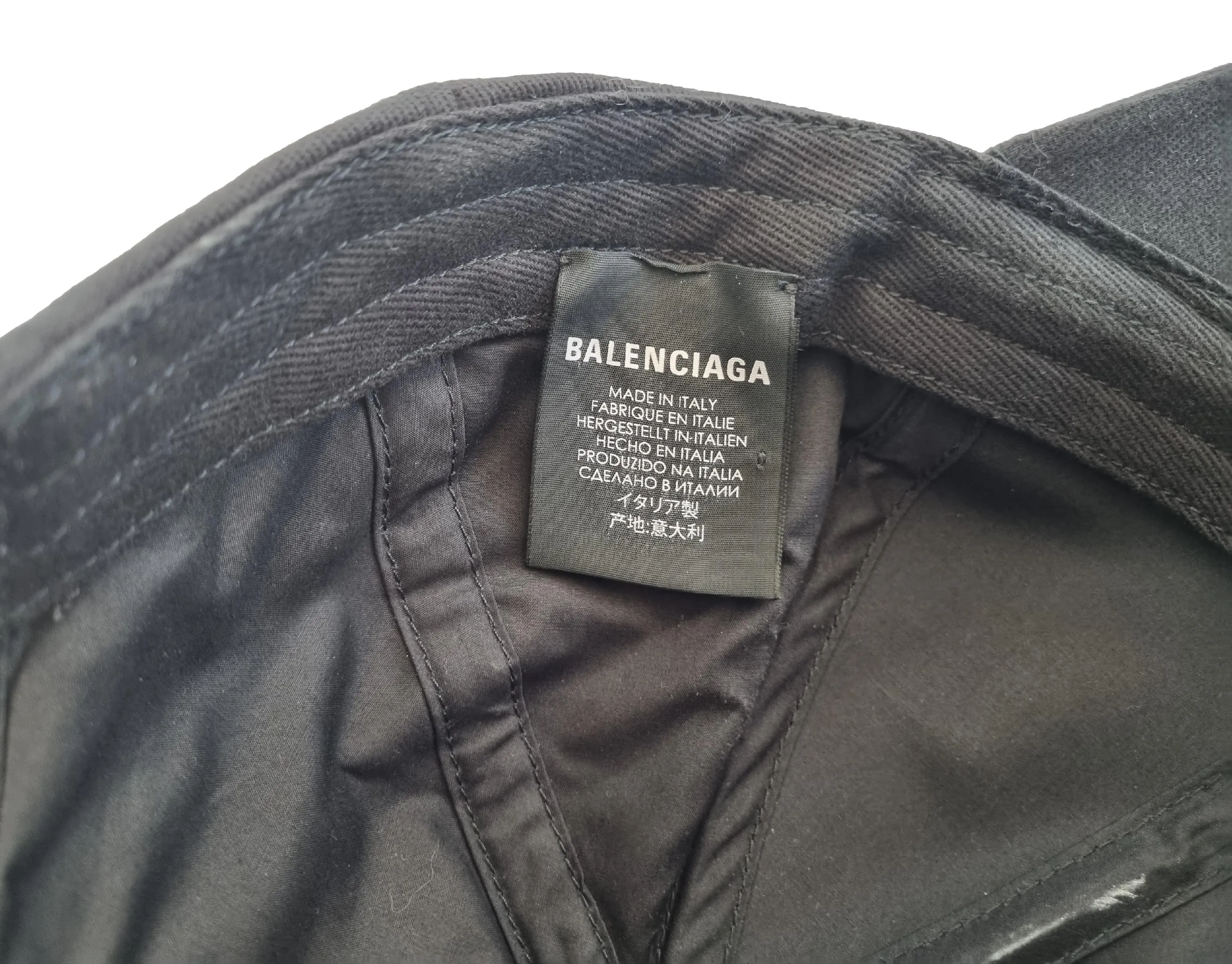 Gorra de béisbol Balenciaga BB para hombre talla L negro amarillo
