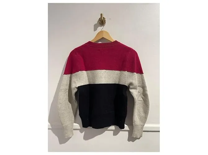 ISABEL MARANT ETOILE Punto Camiseta.Algodón Internacional XS Roja 