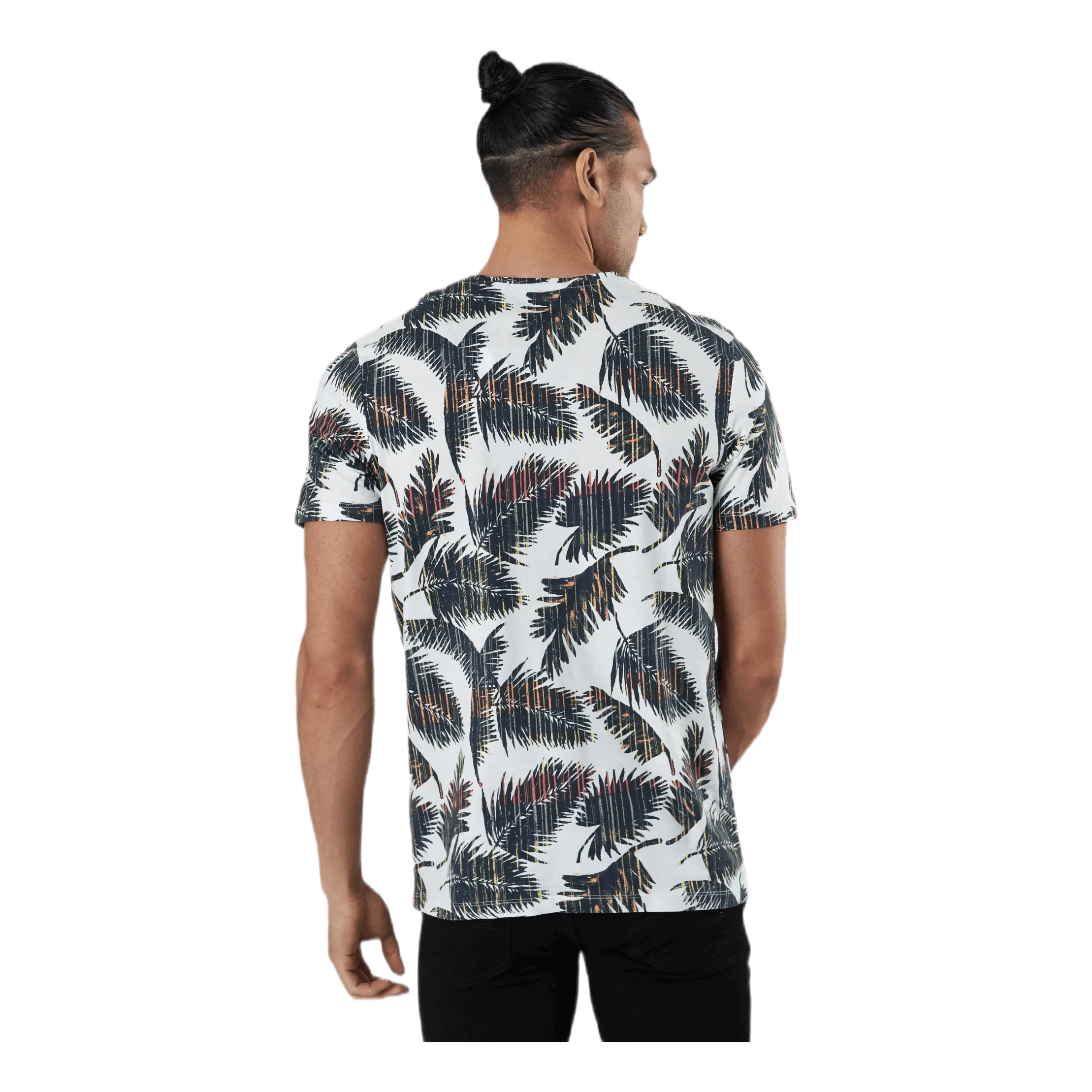 Jack & Jones Hazy Aop Tee Ss Crew Neck Cloud Dancer