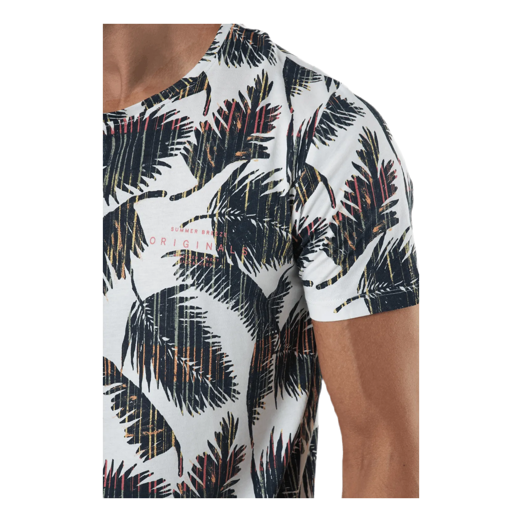 Jack & Jones Hazy Aop Tee Ss Crew Neck Cloud Dancer