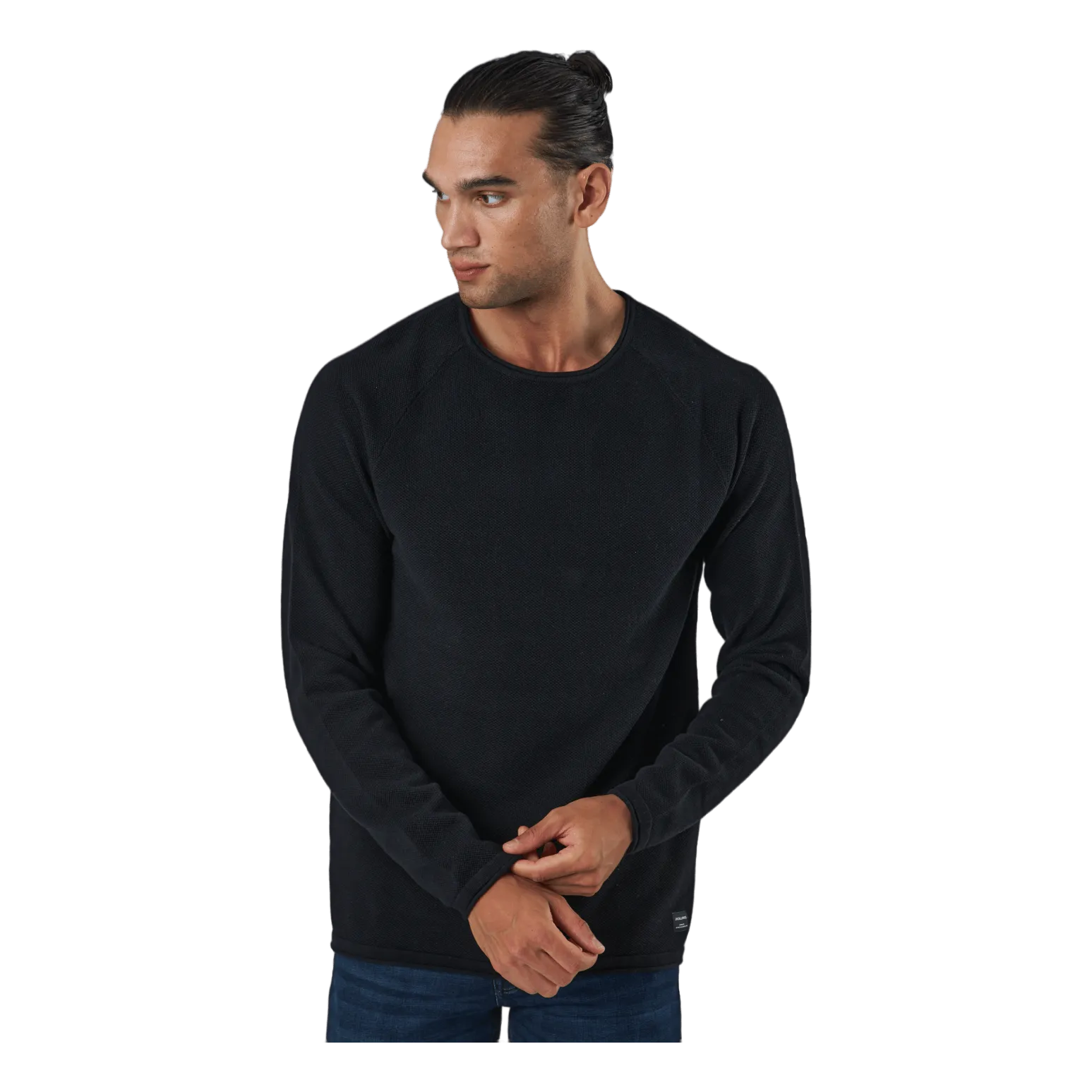 Jack & Jones Jjehill Knit Crew Neck Black