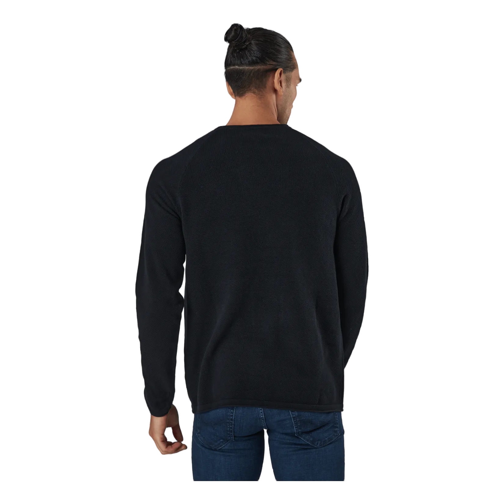 Jack & Jones Jjehill Knit Crew Neck Black