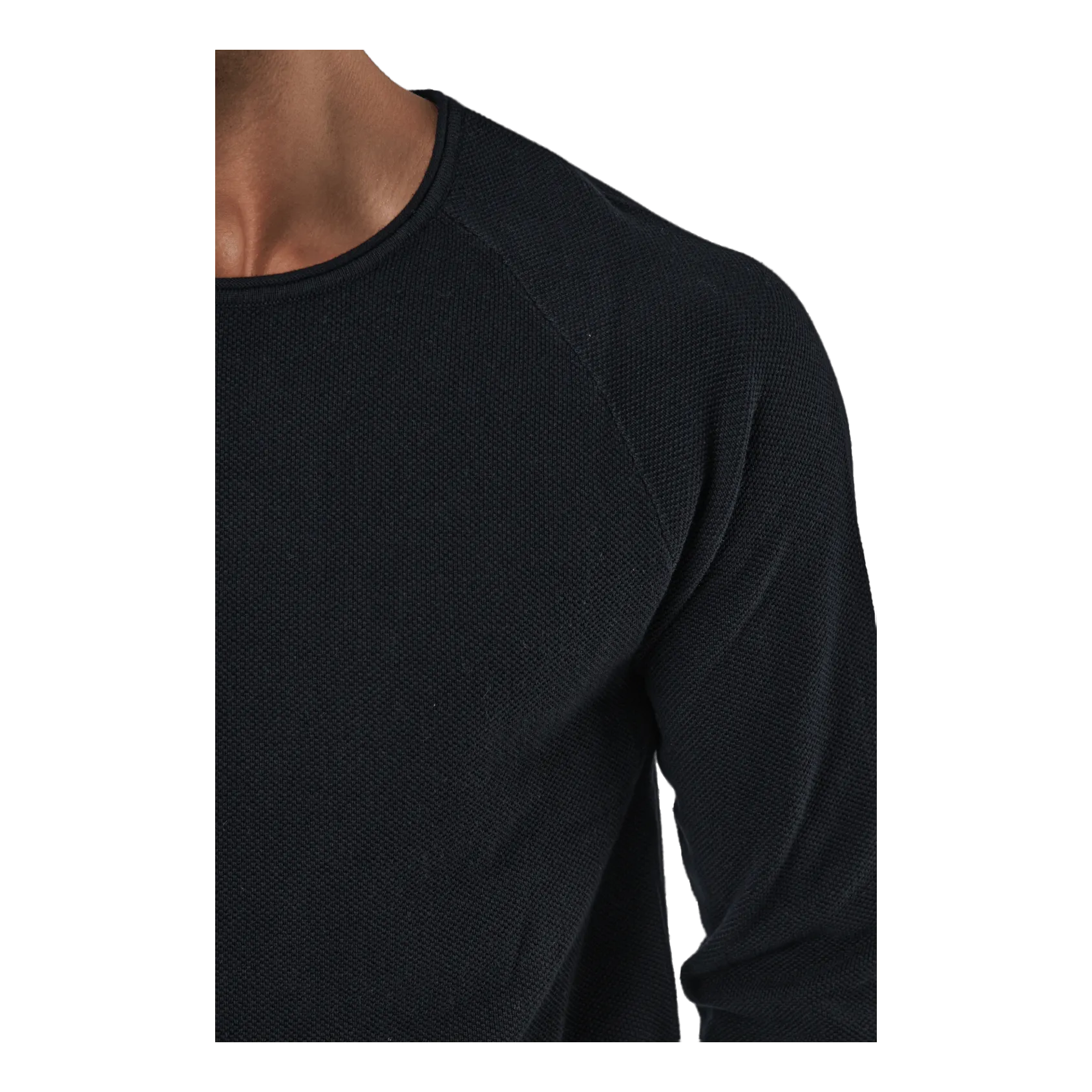 Jack & Jones Jjehill Knit Crew Neck Black