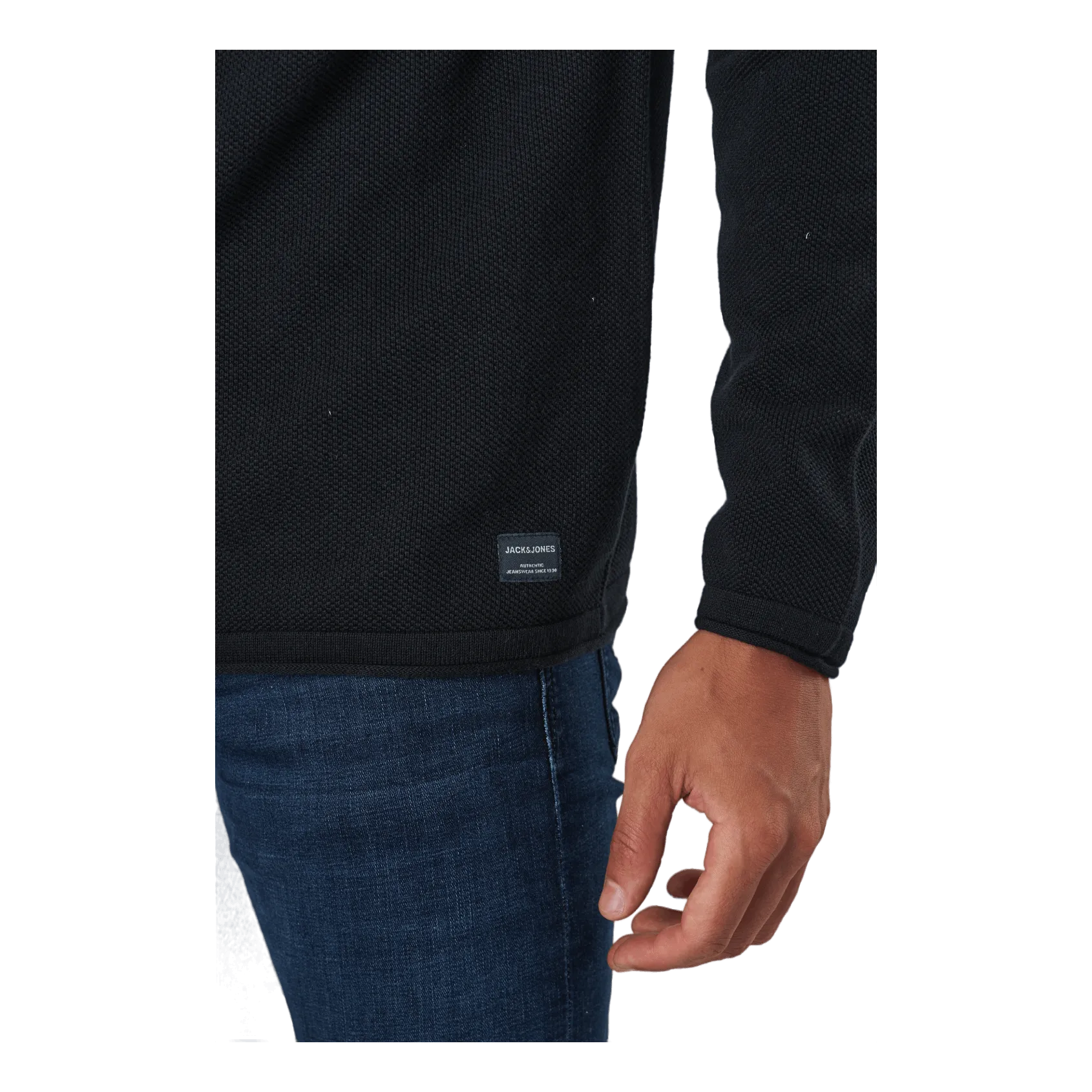 Jack & Jones Jjehill Knit Crew Neck Black