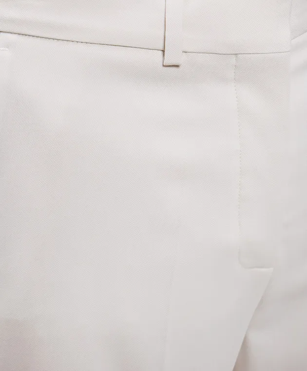 JOSEPH Beige wool flared pants