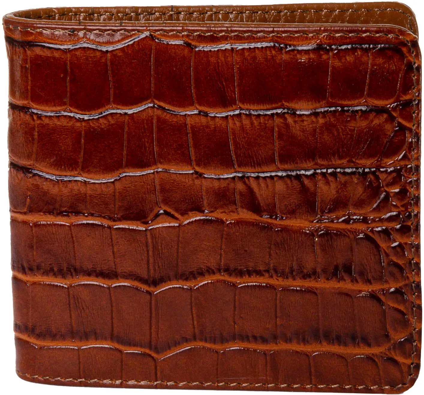JUSTINREESS Billetera de piel con bolsillo para monedas para hombre en marrón