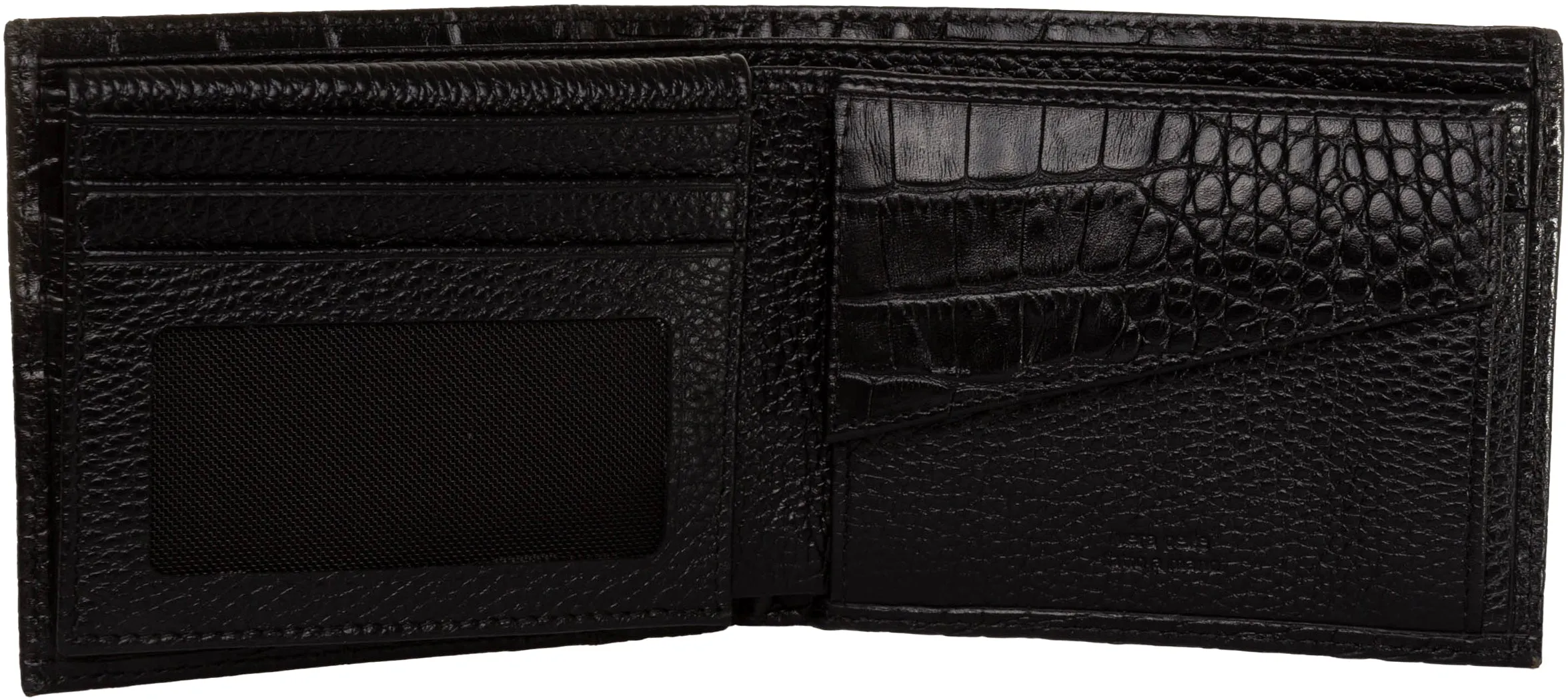 JUSTINREESS Billetera de piel con bolsillo para monedas para hombre en marrón