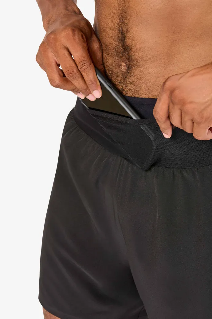 Men’s Race Shorts Pantalón corto running negro para hombre