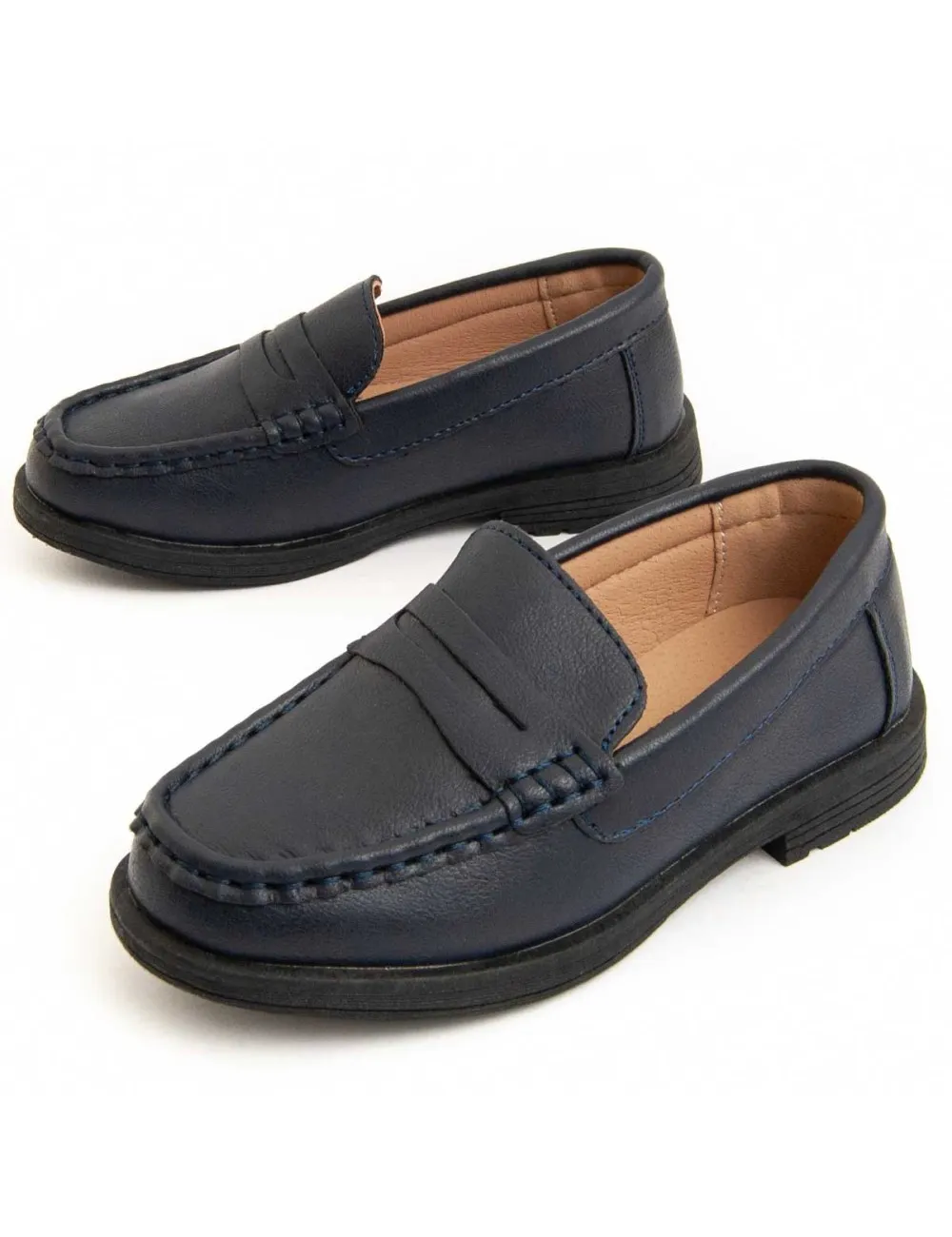Mocasín Casual Para Niño.  Montevita  Colegialb  96990