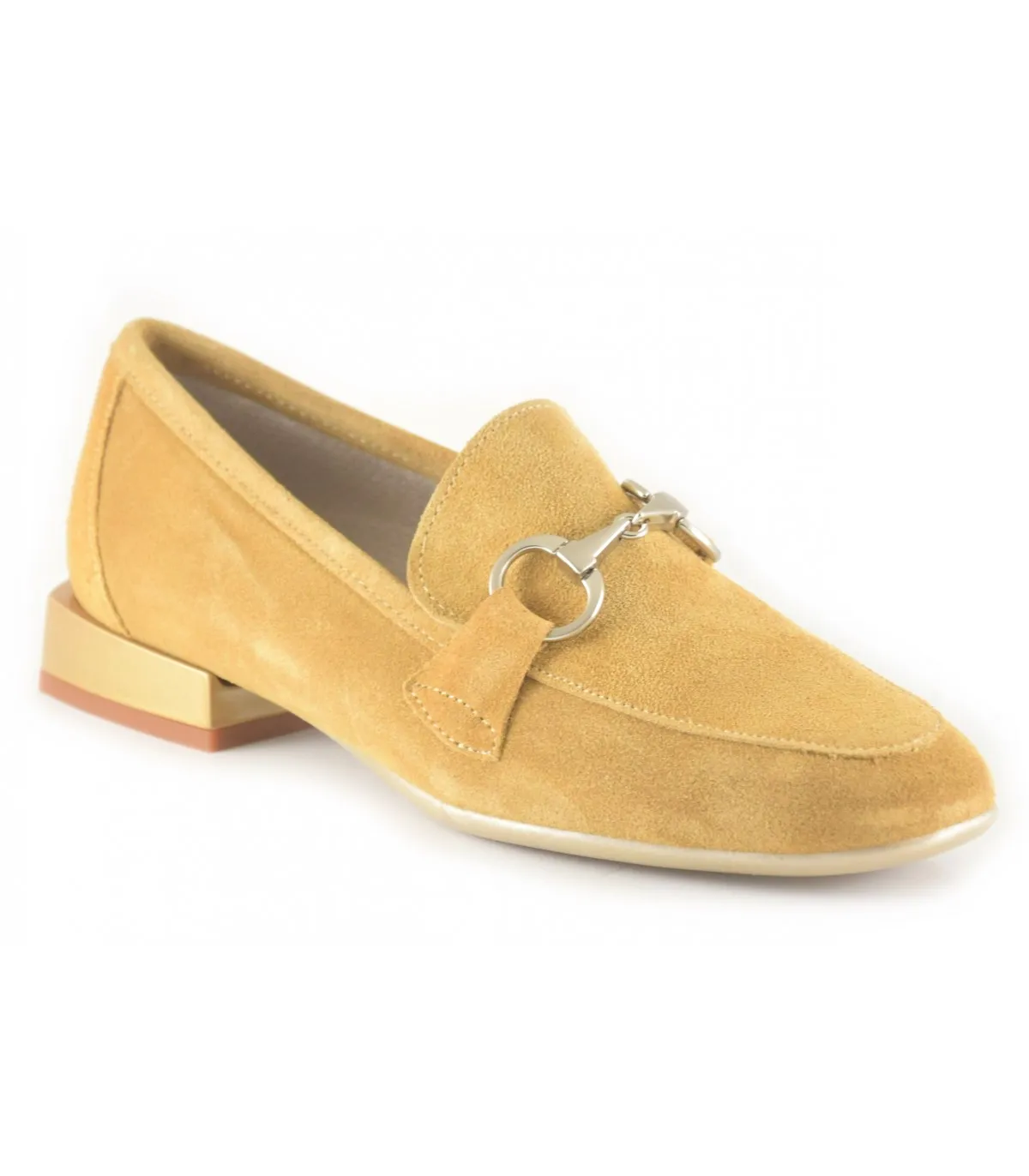 Mocasín para mujer en color cuero
