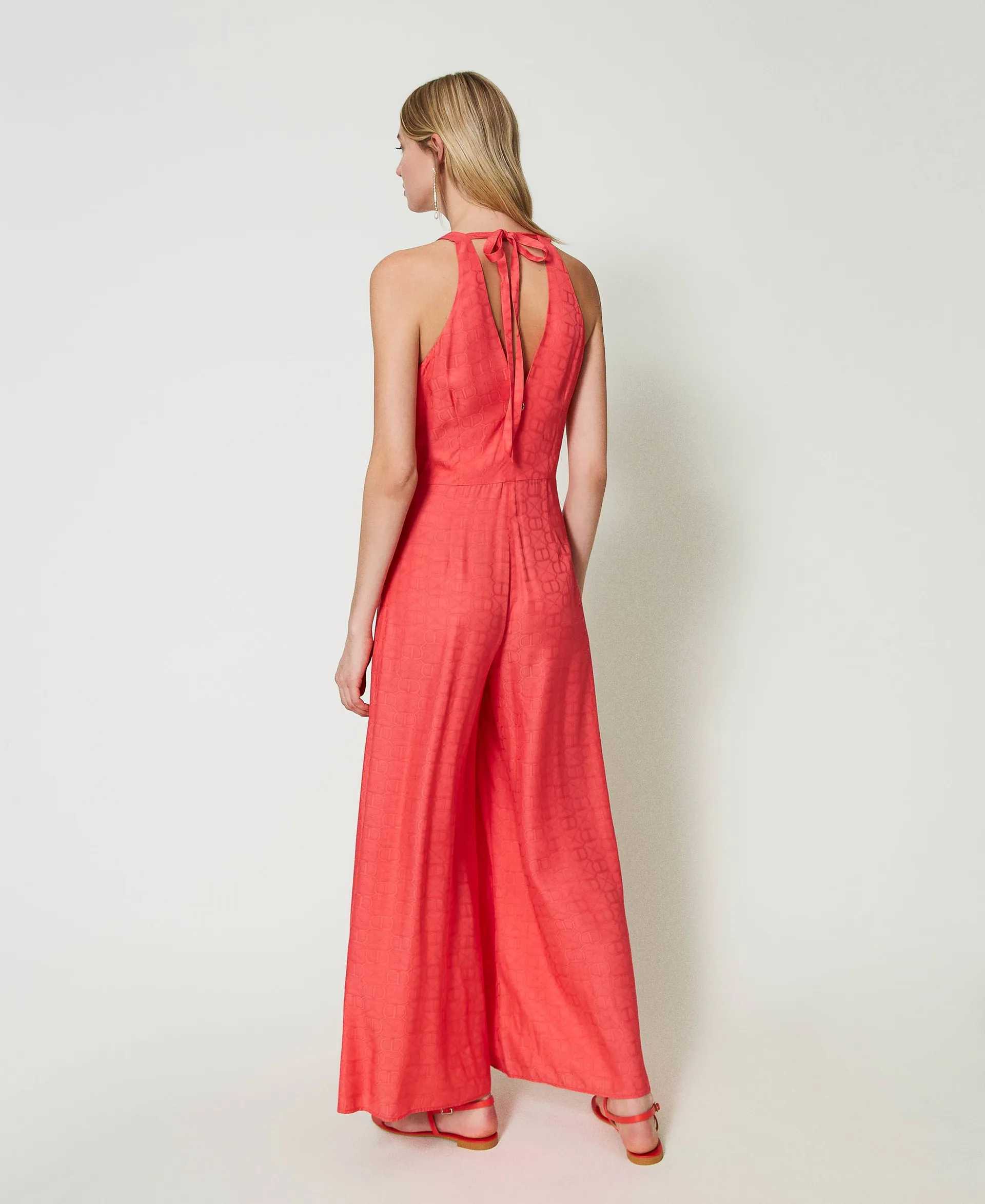 Mono largo de jacquard con Oval T