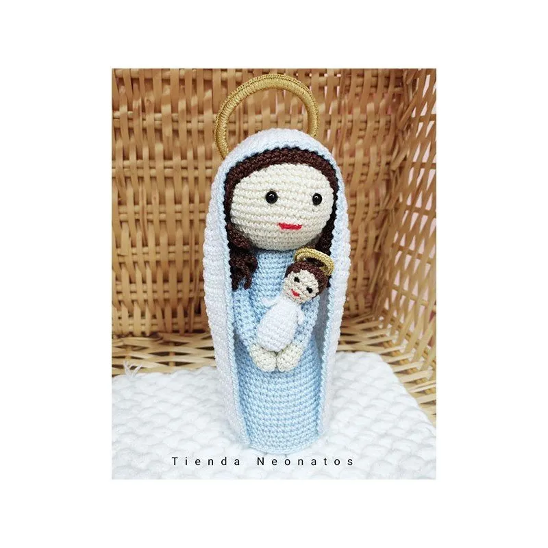 Muñeca amigurumi Virgen María