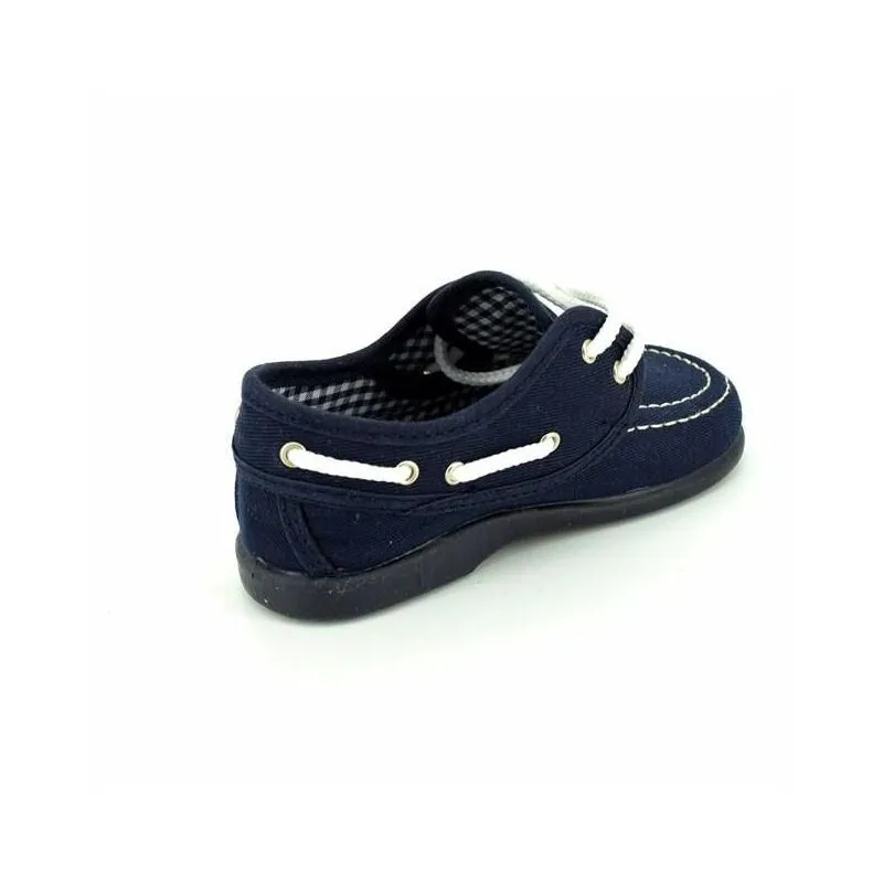 Nauticos de lona con cordon