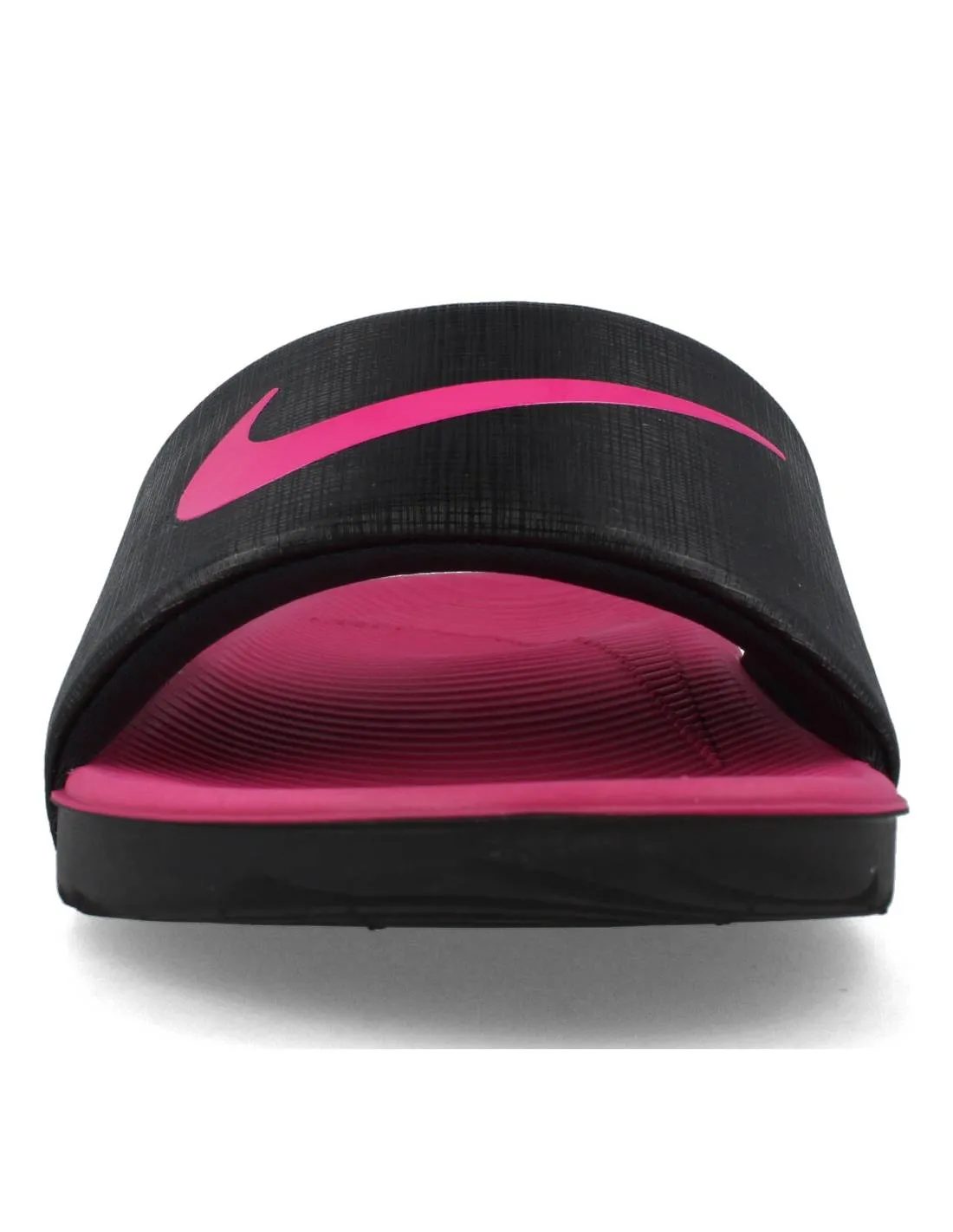 NIKE  KAWA SLIDE (GS/PS) NEGRO FUCSIA