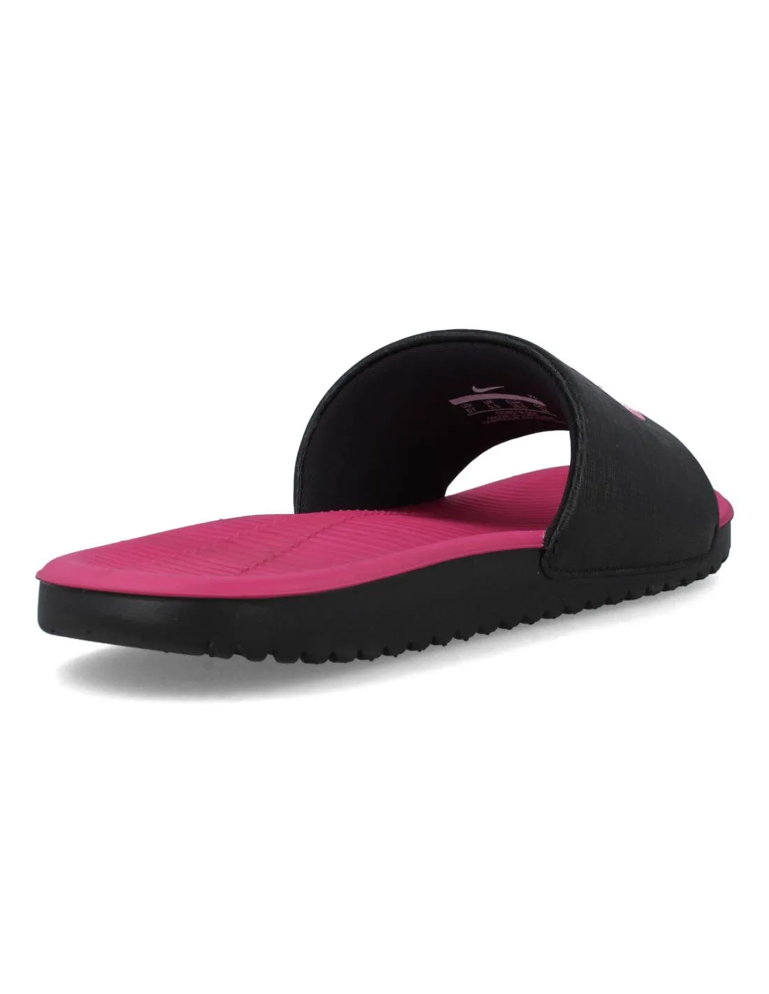 NIKE  KAWA SLIDE (GS/PS) NEGRO FUCSIA