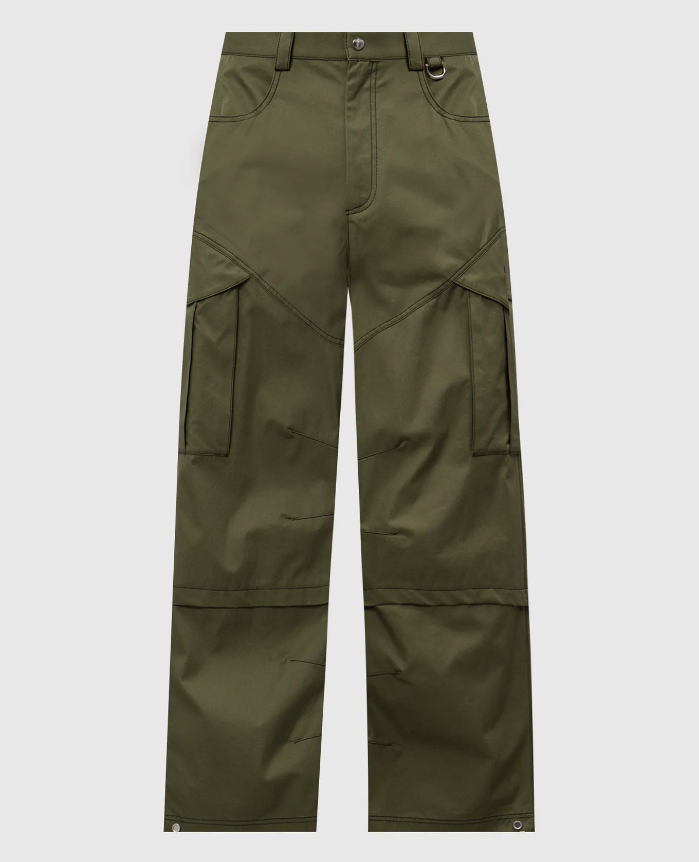 OFFWHITE GREEN LOGO CARGO PANTS