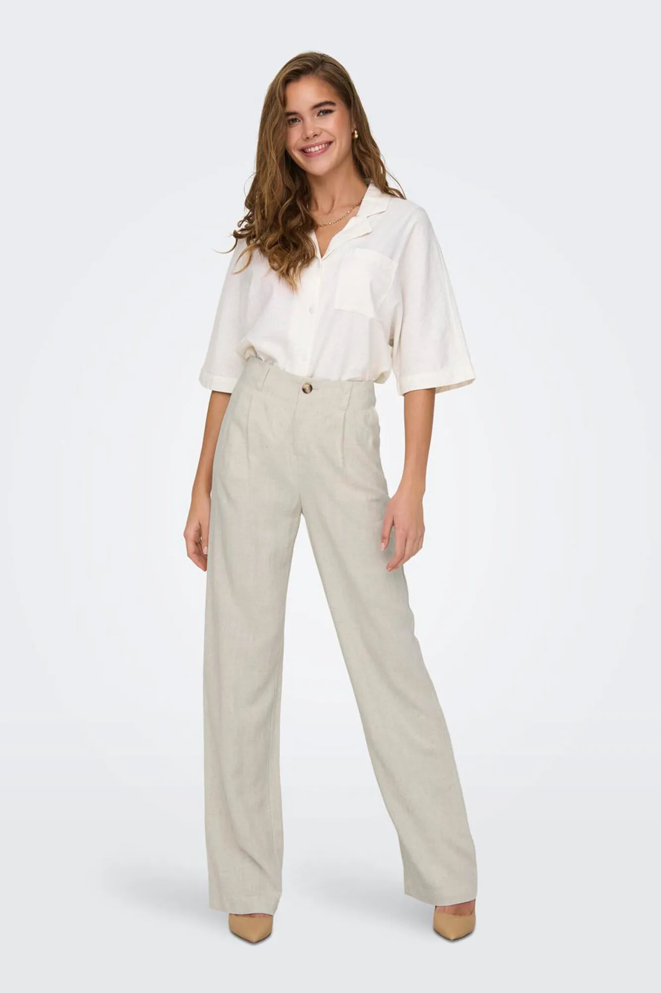 Only Pantalón largo pinzas