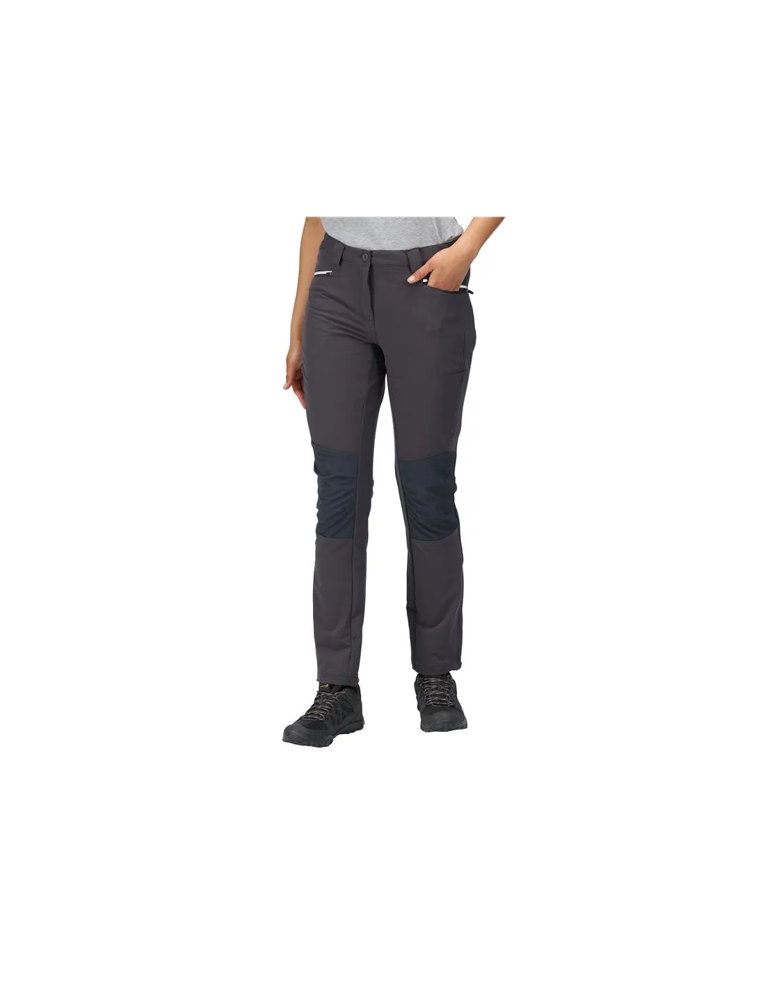 Pantalones de senderismo Regatta Questra III W Dark grey