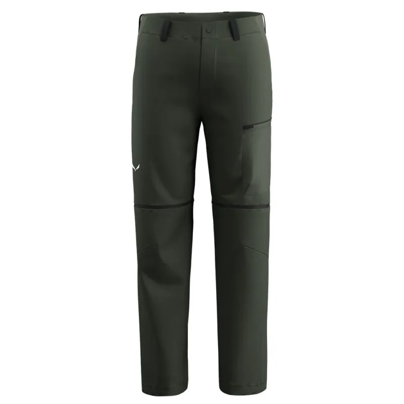 Pantalón 2 en 1 para hombre Salewa PUEZ HEMP/DST 2/1 (oliva oscuro)