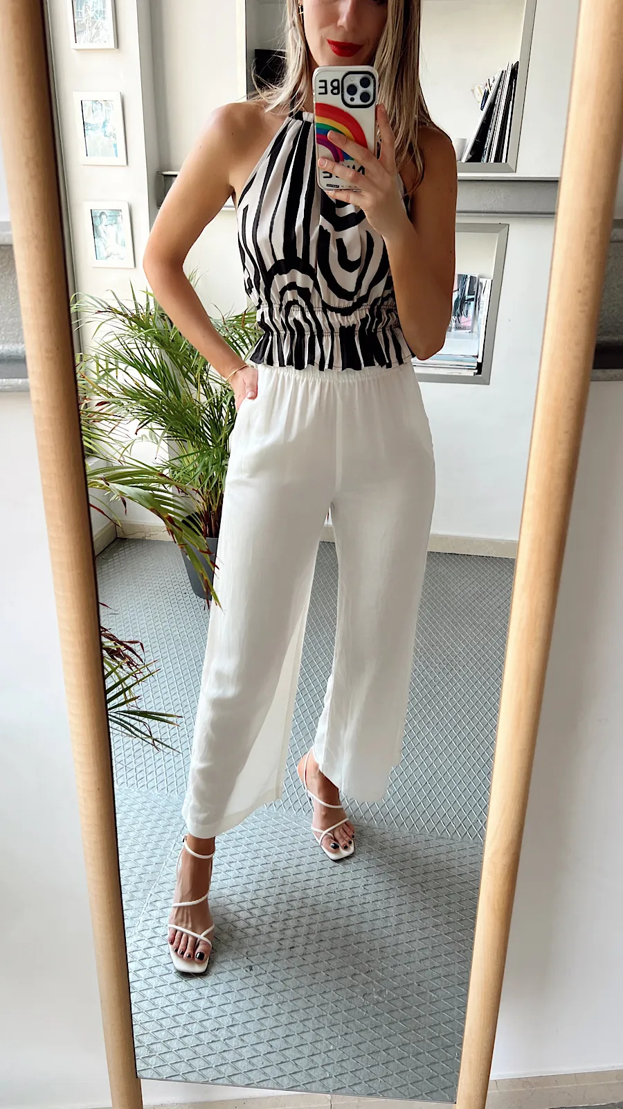 Pantalón Blanco Perla Culotte