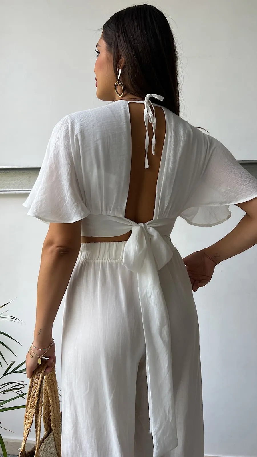 Pantalón Blanco Perla Culotte