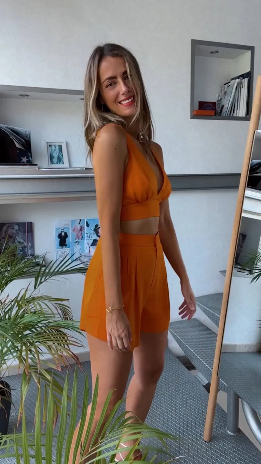Pantalón Corto Orange (Se Vende En Conjunto)
