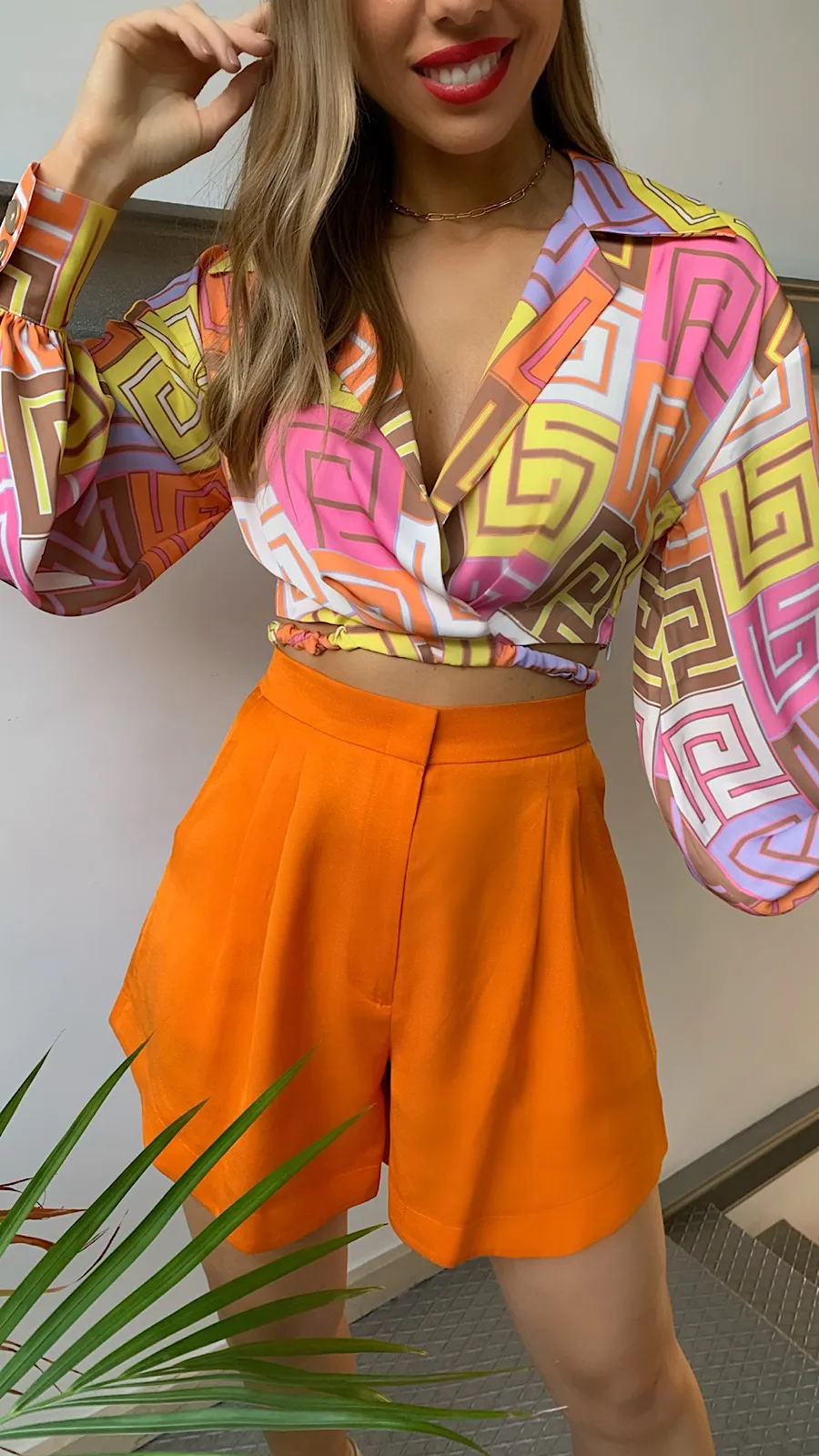 Pantalón Corto Orange (Se Vende En Conjunto)