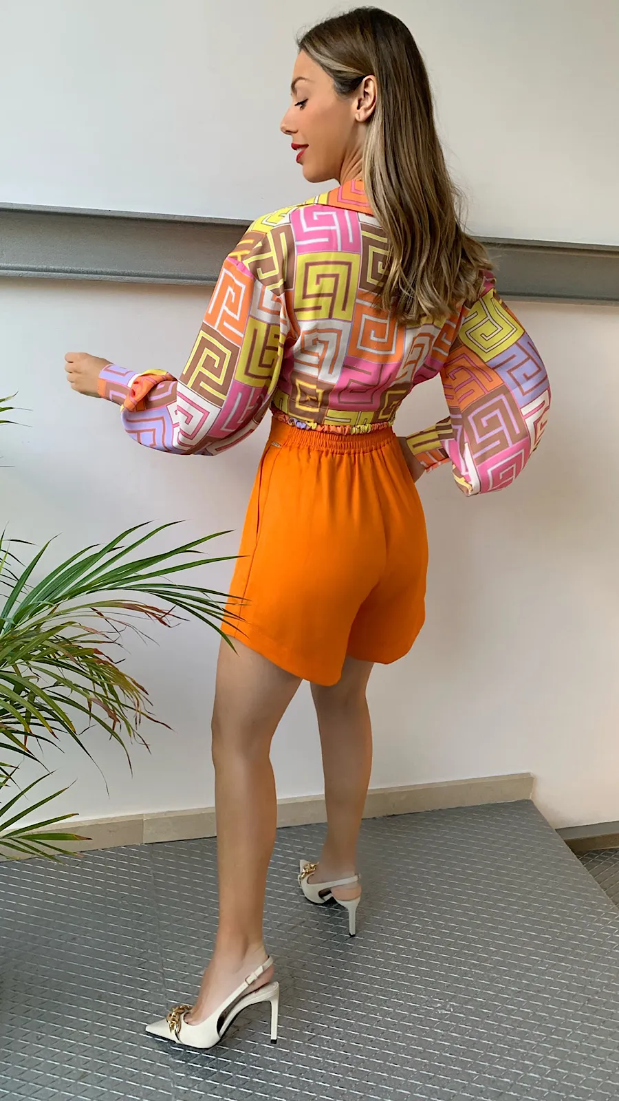 Pantalón Corto Orange (Se Vende En Conjunto)