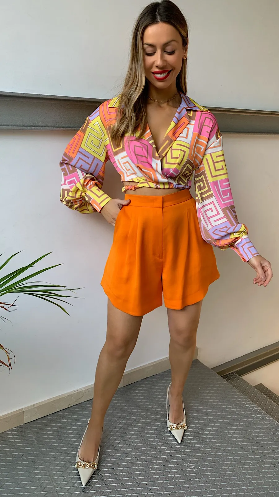 Pantalón Corto Orange (Se Vende En Conjunto)