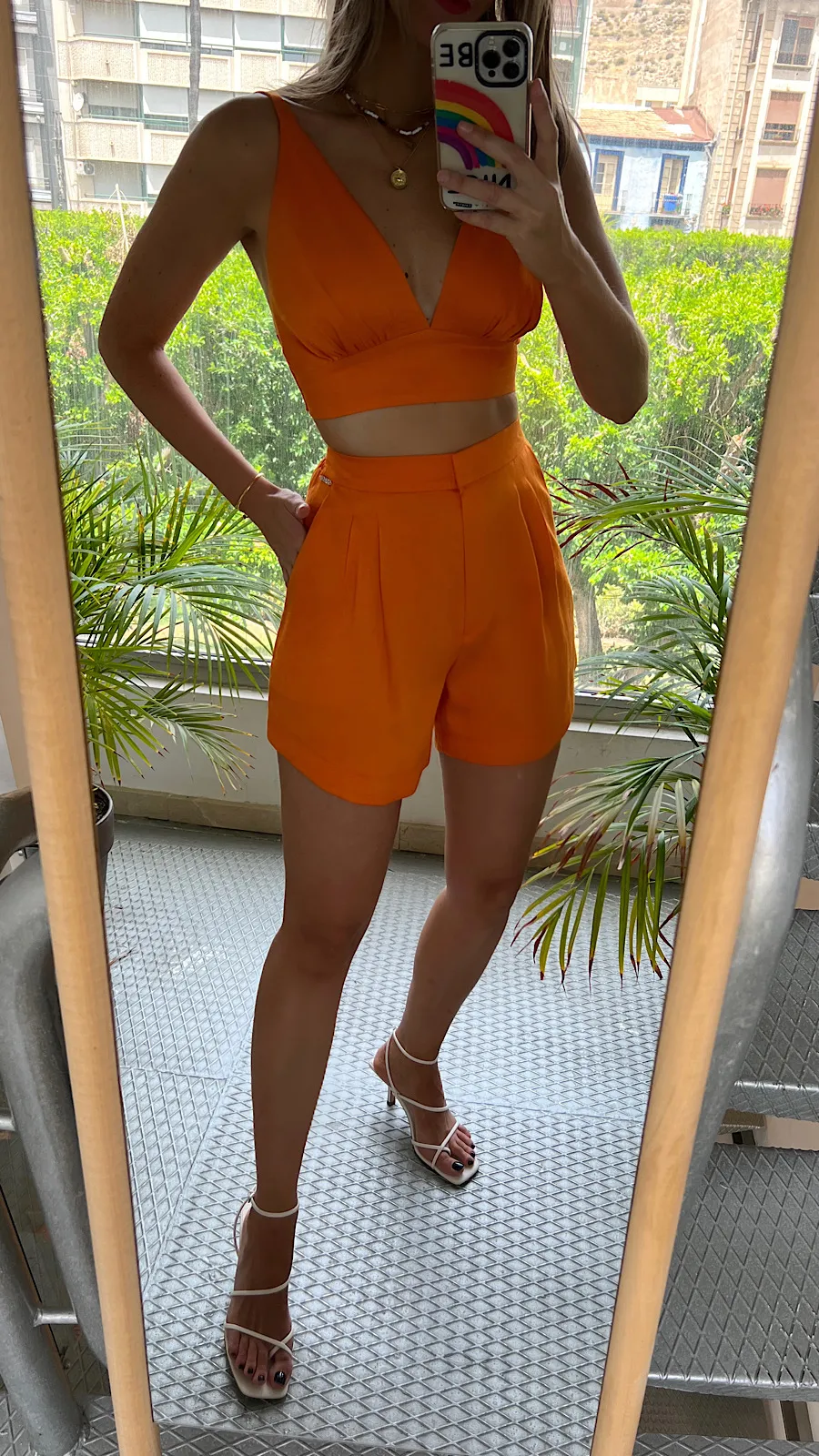 Pantalón Corto Orange (Se Vende En Conjunto)