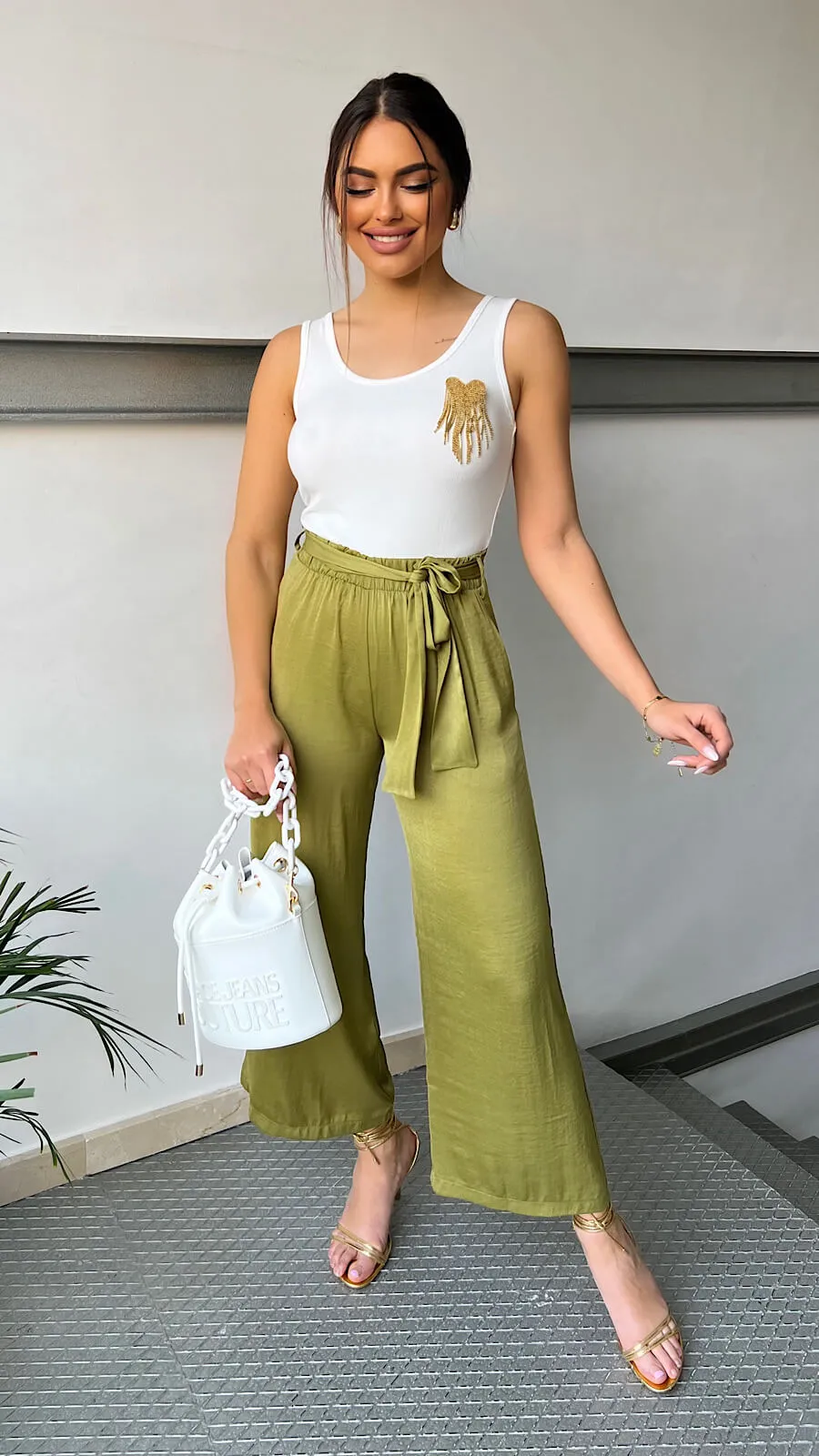 Pantalón Culotte Pistacho