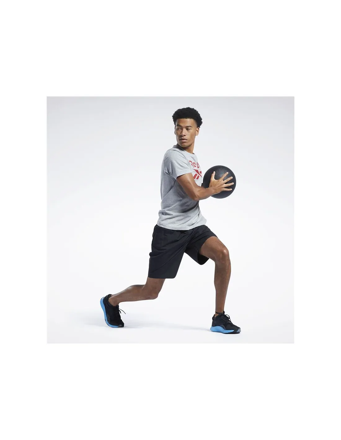Pantalón de Fitness Reebok Identity Train Utility Short Hombre Negro