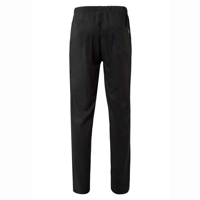 PANTALóN LABORAL DE MICROFIBRA NEGRO CON GOMA Y CINTAS  VELILLA