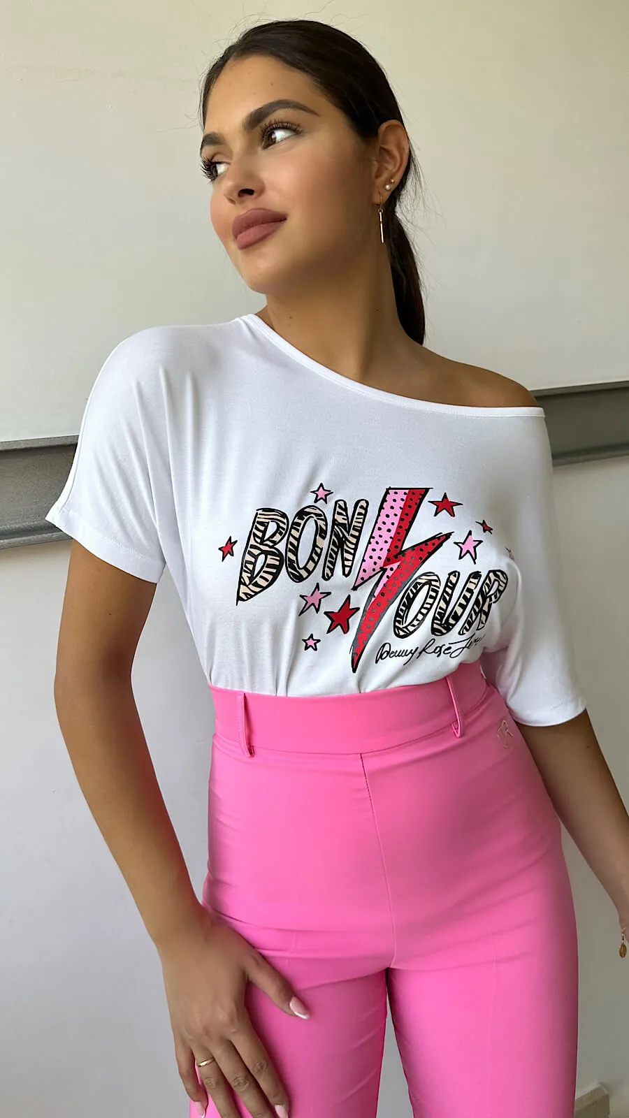 Pantalón Rosa Palazzo