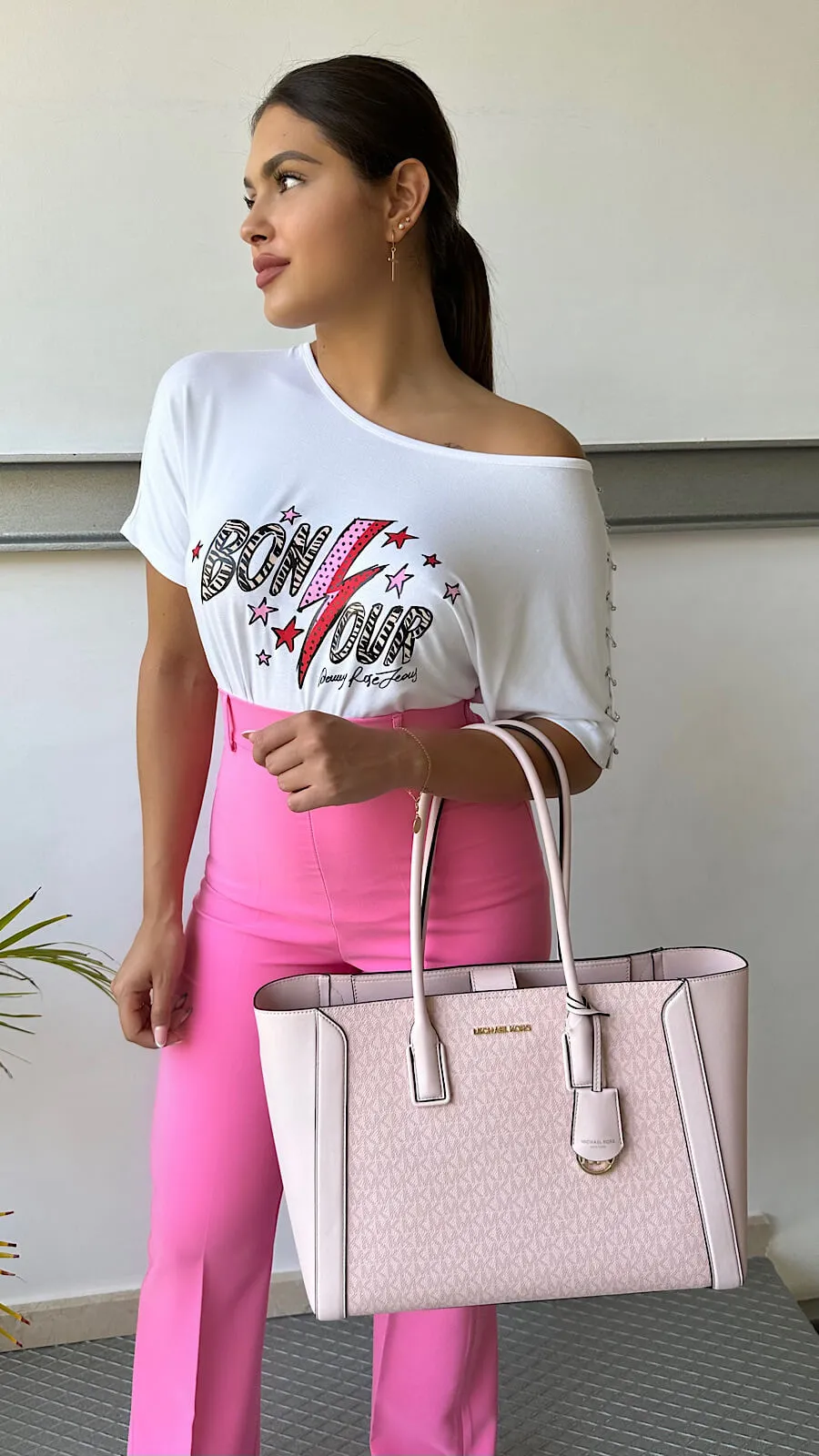 Pantalón Rosa Palazzo