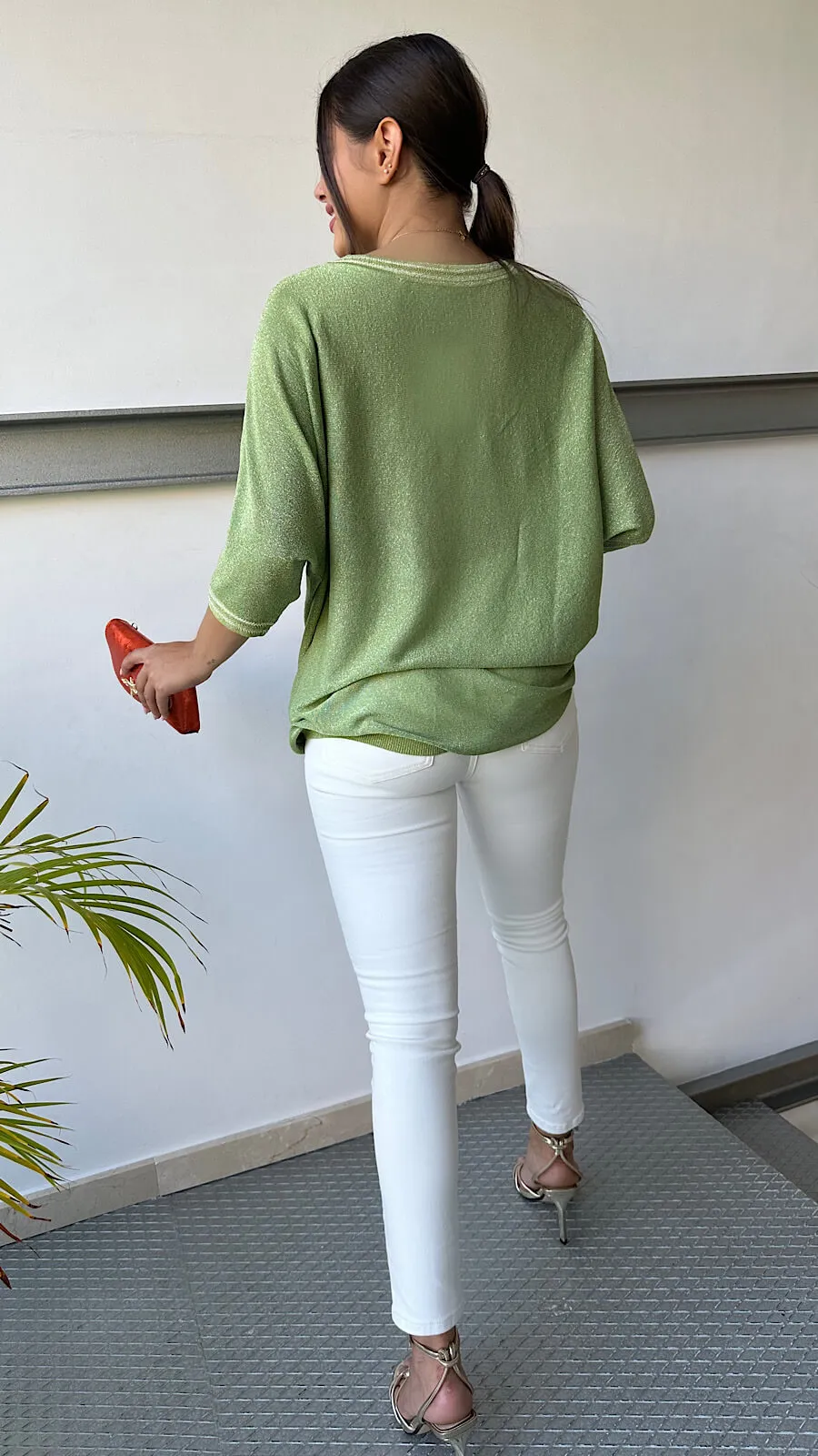 Pantalón Tachas Blanco