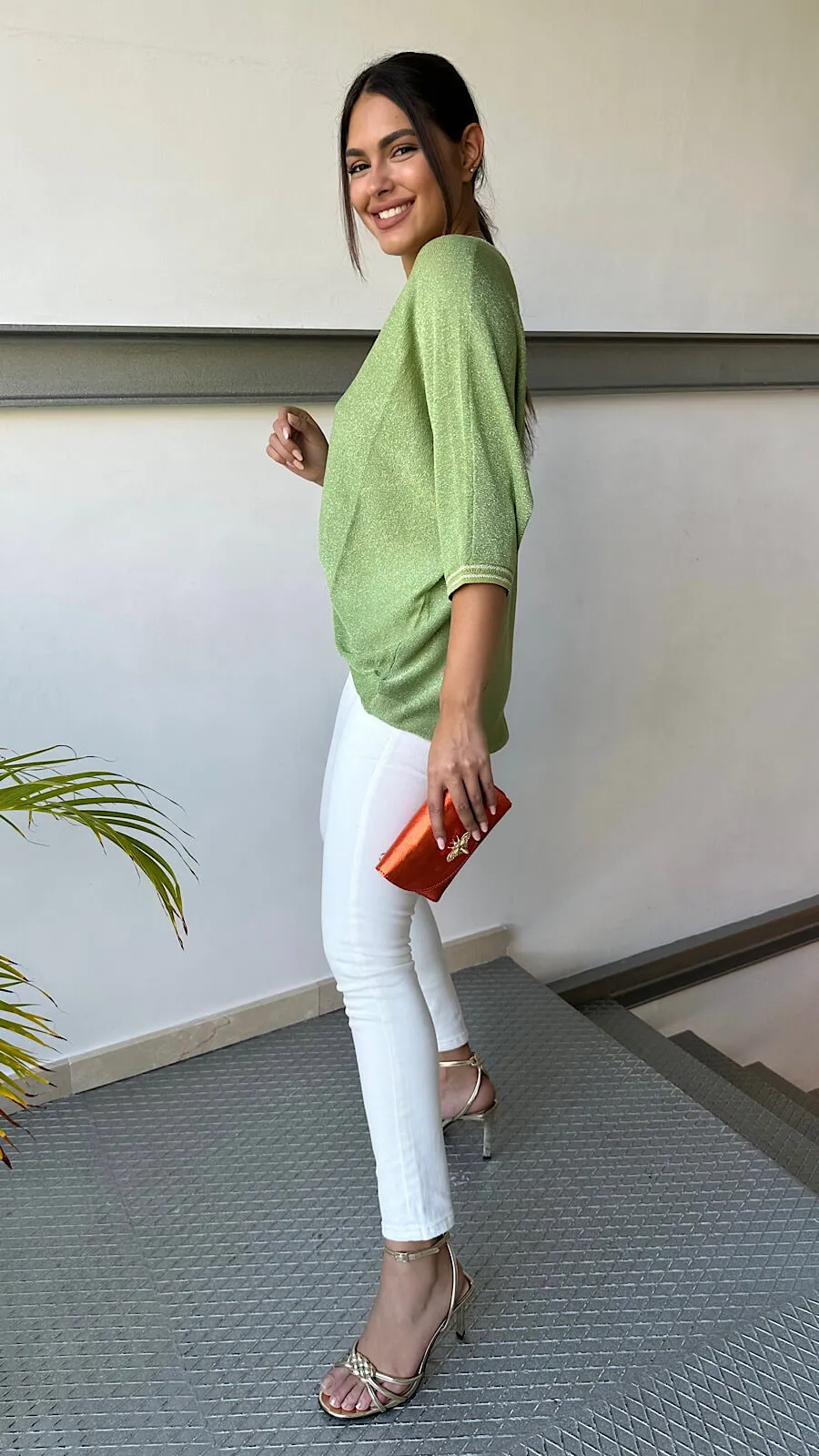 Pantalón Tachas Blanco