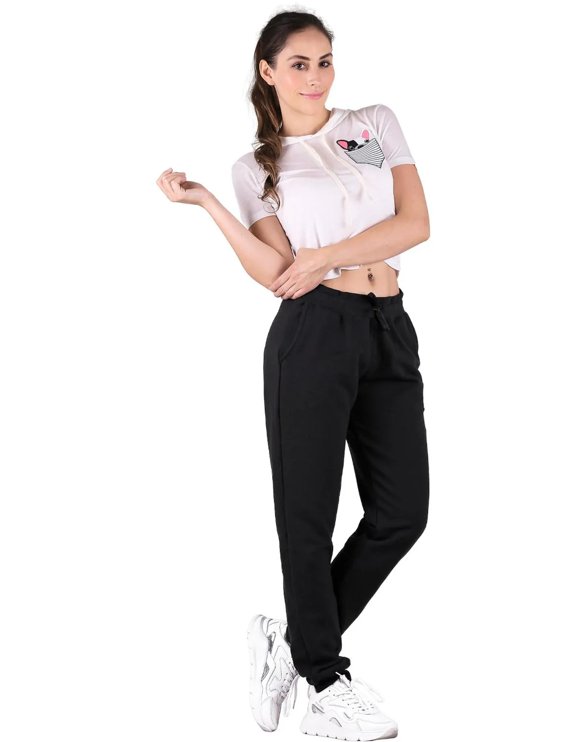 Pants Mujer Deportivo Jogger Negro Optima 56504048
