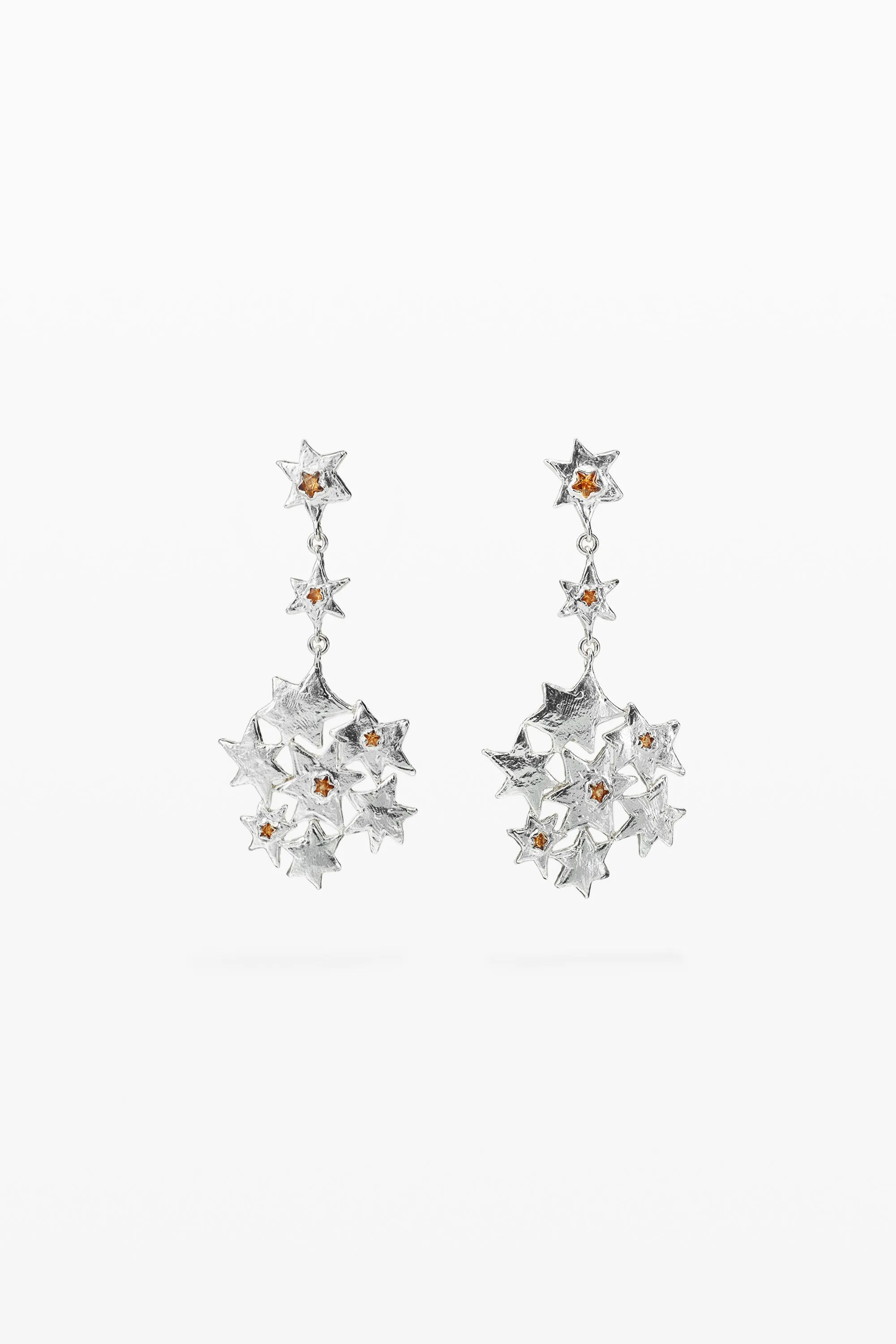 Pendientes largo formación de estrellas Zalio