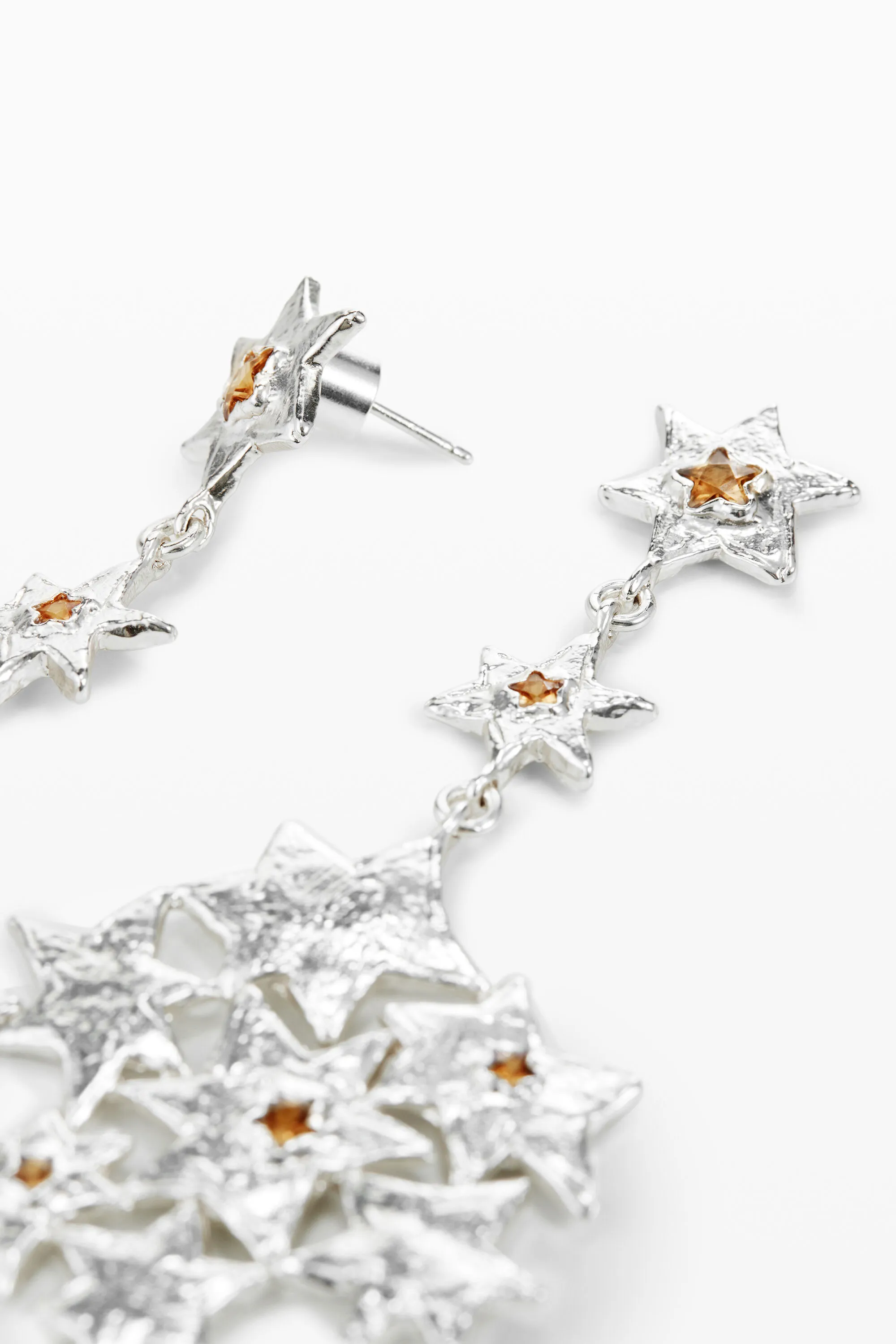 Pendientes largo formación de estrellas Zalio