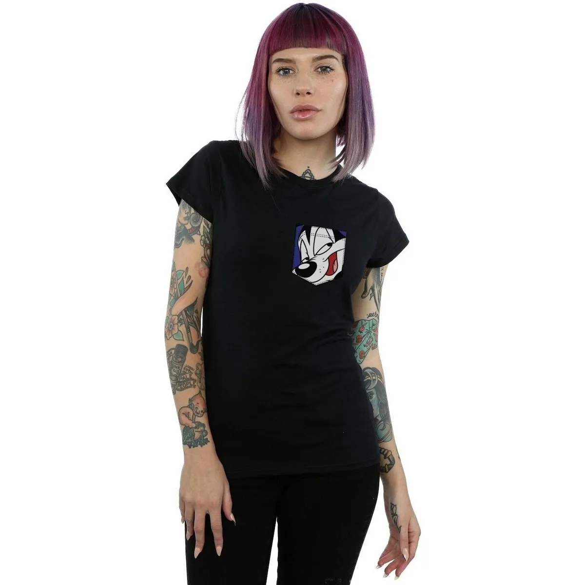 Pepe Le Pew Face Faux Pocket