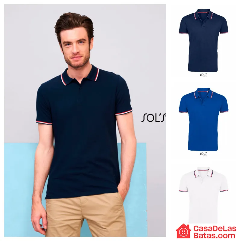 POLO DE HOMBRE CON RAYAS A CONTRASTE PRESTIGE  SOL'S