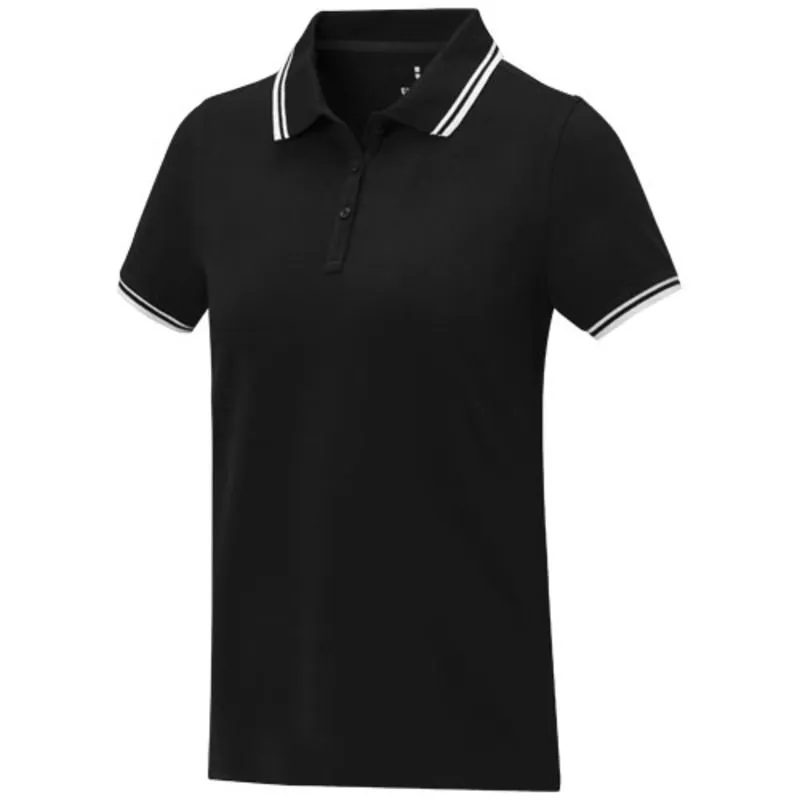Polo de manga corta con ribete para mujer 'Amarago'