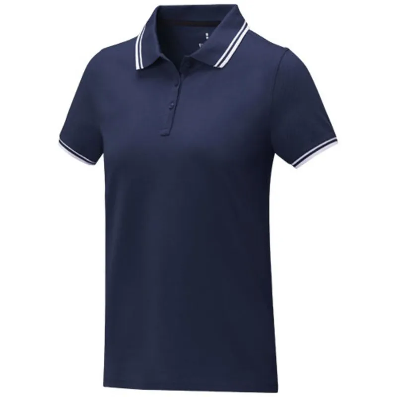Polo de manga corta con ribete para mujer 'Amarago'
