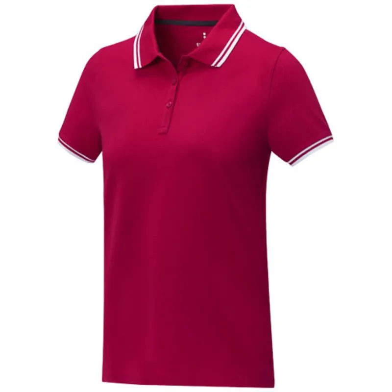 Polo de manga corta con ribete para mujer 'Amarago'
