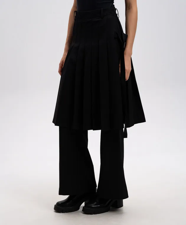 Rokh Black pants with wool double construction