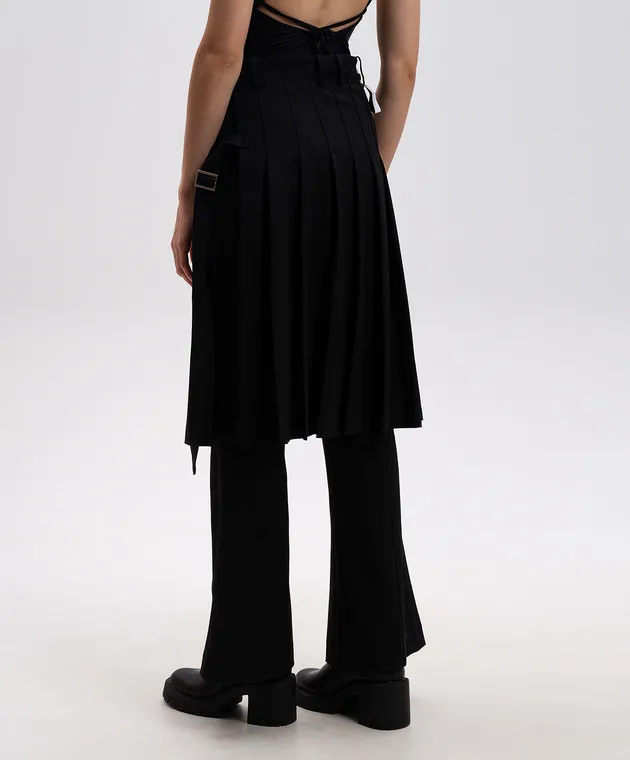 Rokh Black pants with wool double construction