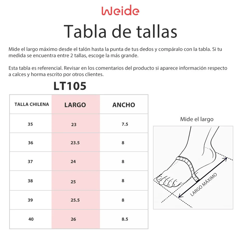 Sandalia Plataforma Plateado Casual Lt105 Weide