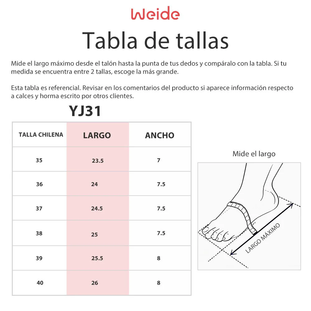 Sandalia Plataforma Verde Casual Yj31 Weide